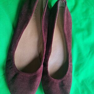 Maroon flats J.Crew Size 7.5